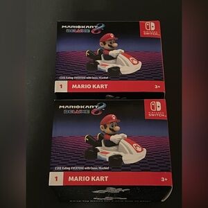 Two Mario Kart Deluxe Nintendo Switch McDonald’s Mario Toys Never Opened